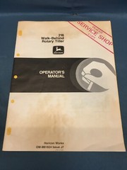 John Deere 216 Walk Behind Rotary Tiller Operator’s Manual OM-M81824 Dealer Copy