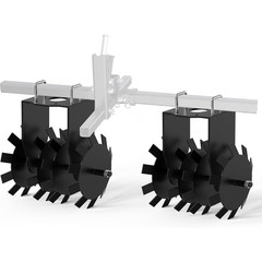 32″ Heavy Duty Disc Harrow with Adjustable Height and Universal 2 Inch Hitches
