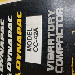 Dynapac CC42A Compactor Parts Catalog & Shop Service Repair Manual