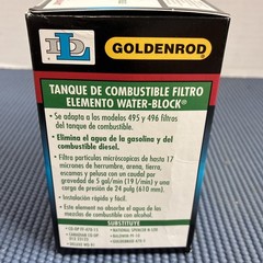Goldenrod 496-5 17 Micron Plastic Water Absorbing Medium Block Fuel Filter