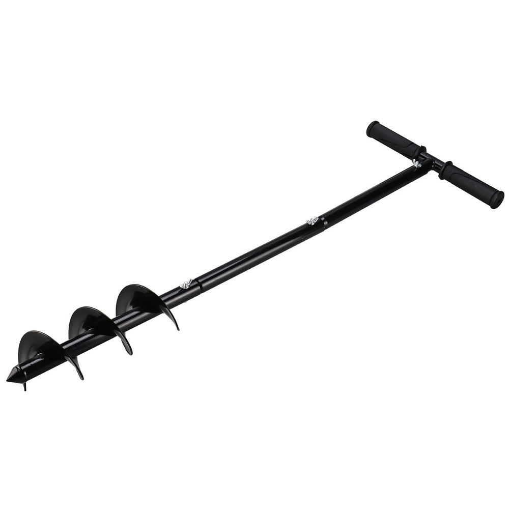 Hand Auger Post Hole Digger 4″ x 33″ Garden Hole Digger Tool Manual Earth Aug…