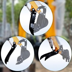 Hydraulic Thumb Clip Mn Steel Mini Excavator Single Hole Hydraulic Thumb Clip