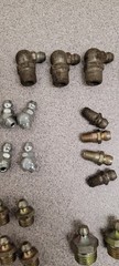 John Deere New and Used Grease Zerk Fitting Assortment 90s 45s multiple sizes