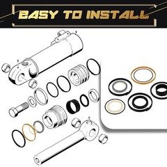 Fit for G109423 /1543273C1 / G105545 Hydraulic Cylinder Seal Kit,Cruz-Air