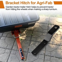 Lawn Mower Hitch for Agri-Fab 23475, Garden Tractor Trailer Hitch, Black
