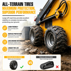 New 23HP Mini Skid Steer Loader Stand On EPA Certified Engine Electric Start