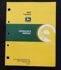 GENUINE JOHN DEERE 6605 TRACTOR OPERATORS MANUAL MINT SHAPE MANNHEIM GERMANY
