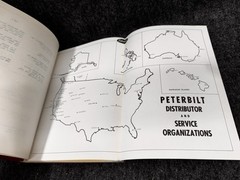 Vintage PETERBILT Owner’s Maintenance Manual Rare Early 1960s Model 282 ST 282ST