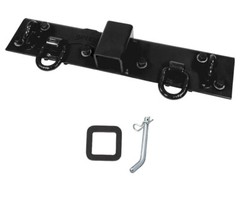 5-1/2″x22″ Black Tractor Bucket Grab Hooks Bolt 2″Hitch Receiver for Deere 1025R