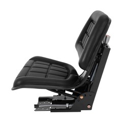 Black Universal Suspension Tractor Seat For John Deere Massey Ferguson Ford
