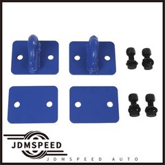Fits For Loader Tractor Bucket 2x Blue Heavy Duty 3/8″ Bolt On Grab Hooks