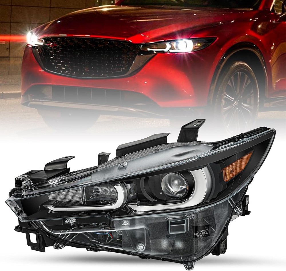 Headlight Assembly Without AFS for 2022-2024 CX-5 Full LED Driver Left Side