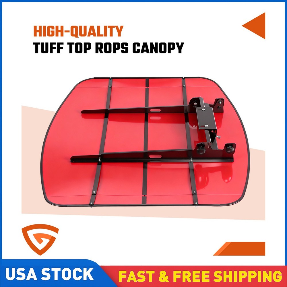 Tractor Canopy For 2×2 2×3 ROPS Red 48×52 Tuff Top Sun Shield Mower Roof