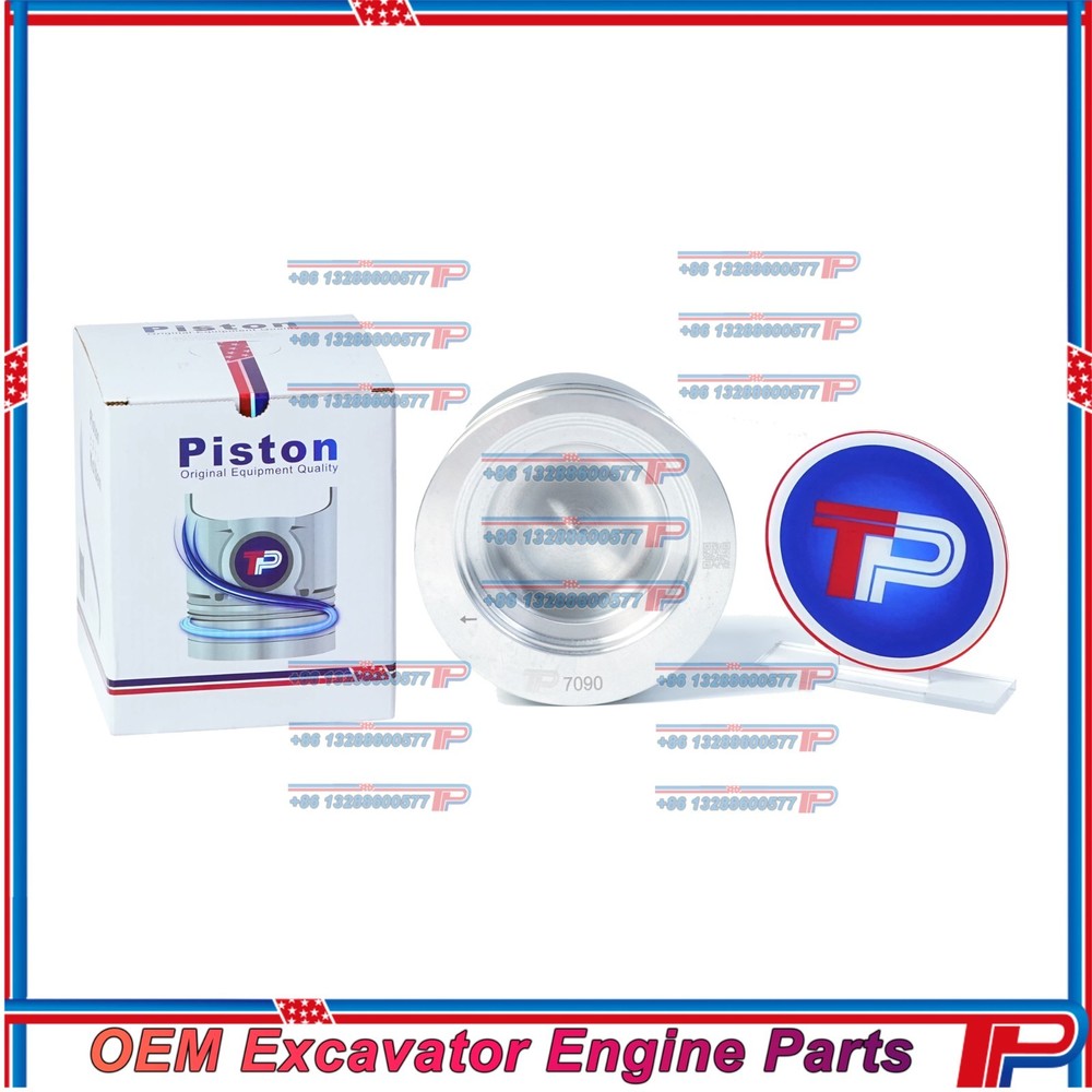 TP AU-4LE2X Tier3 Piston Kit with Ring for Isuzu Excavator Engine Parts