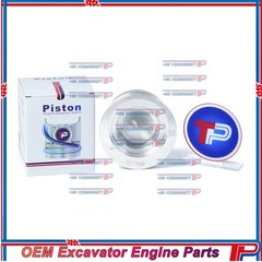 TP AU-4LE2X Tier3 Piston Kit with Ring for Isuzu Excavator Engine Parts