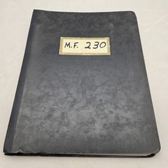 Mf 230 Tractor Parts Book Manual Massey Ferguson Genuine Factory Catalog Numbers