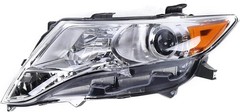 09-16 Toyota Venza Halogen Headlight Left Driver Black Housing Clear Lens