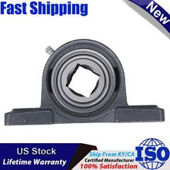 1-1/8″ Square Bore Pillow Block Bearing GW208PPB5-P Fits Tufline TPBT60