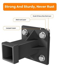 3/8″ Thick Skid Steer Attachment Plate Quick Attachment 2″ Hitch Receiver