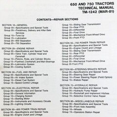 Service Manual fits John Deere 650 750 Tractor Repair Shop Technical Book