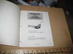 VTG HESSTON FARM EQUIPMENT FORAGE HARVESTER 7160 OPERATORS MANUAL FORM 8084212