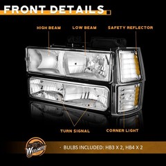 1994-1998 C/K 1500-3500 Tahoe Suburban Silverado 1992-1994 Blazer Corner Lamp