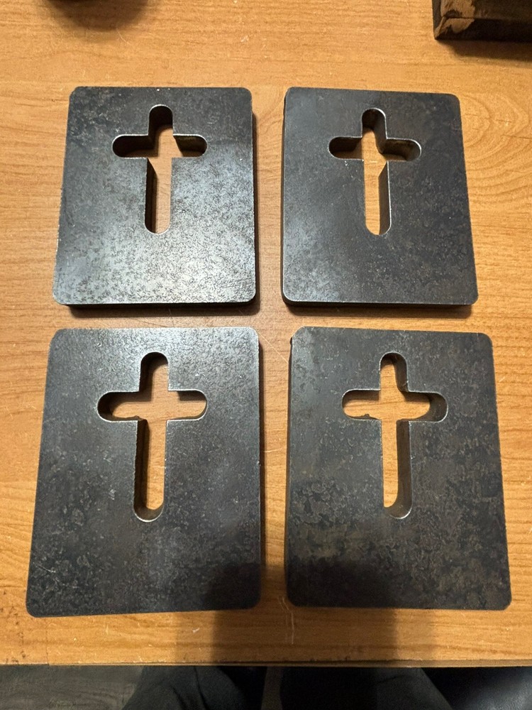 RWM Weld-On Steel Crucifix Plate 3/8″ Thick For 4 Piece Kit