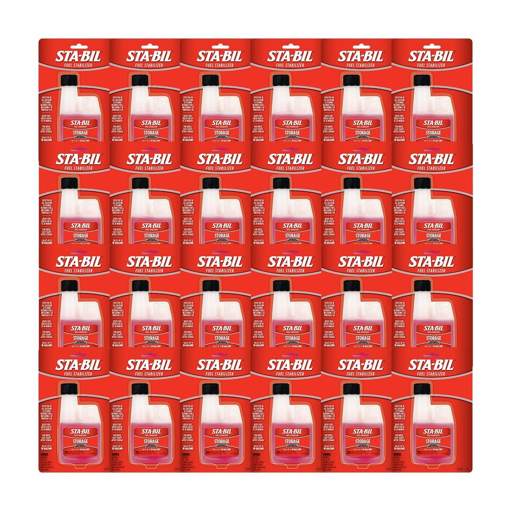 Storage Fuel Stabilizer 4 oz (24 Pack) Keeps Fuel Fresh 24 Months Gas Stabilizer