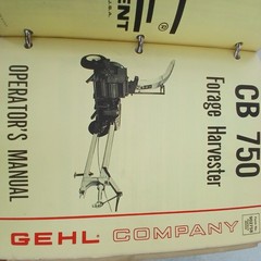 GEHL AGRICULTURE SERVICE OWNERS MANUAL BINDER OF Over 30 MIXED MANUALS