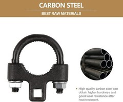 3/8 Inch Low Profile Inner Tie Rod End Wrench With Non-Slip Teeth