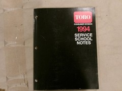 Toro 1994 Service School Notes