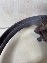 Vintage Cast Iron Steering Wheel ~ 15” Tractor – Rat Rod