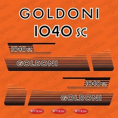 Replacement Decal Set Fits Goldoni 1040 SC Tractor – Aftermarket Sticker Kit