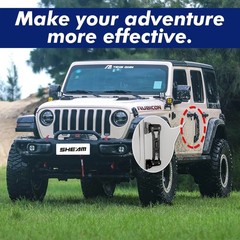 Door Hinge Step Folding Foot Pedal Compatible with 2007-2023 Jeep Wrangler JK…