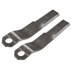 2 x Super Duty AR400 Steel For Mower King Skidsteer Brush Hog Cutter Blades 10mm