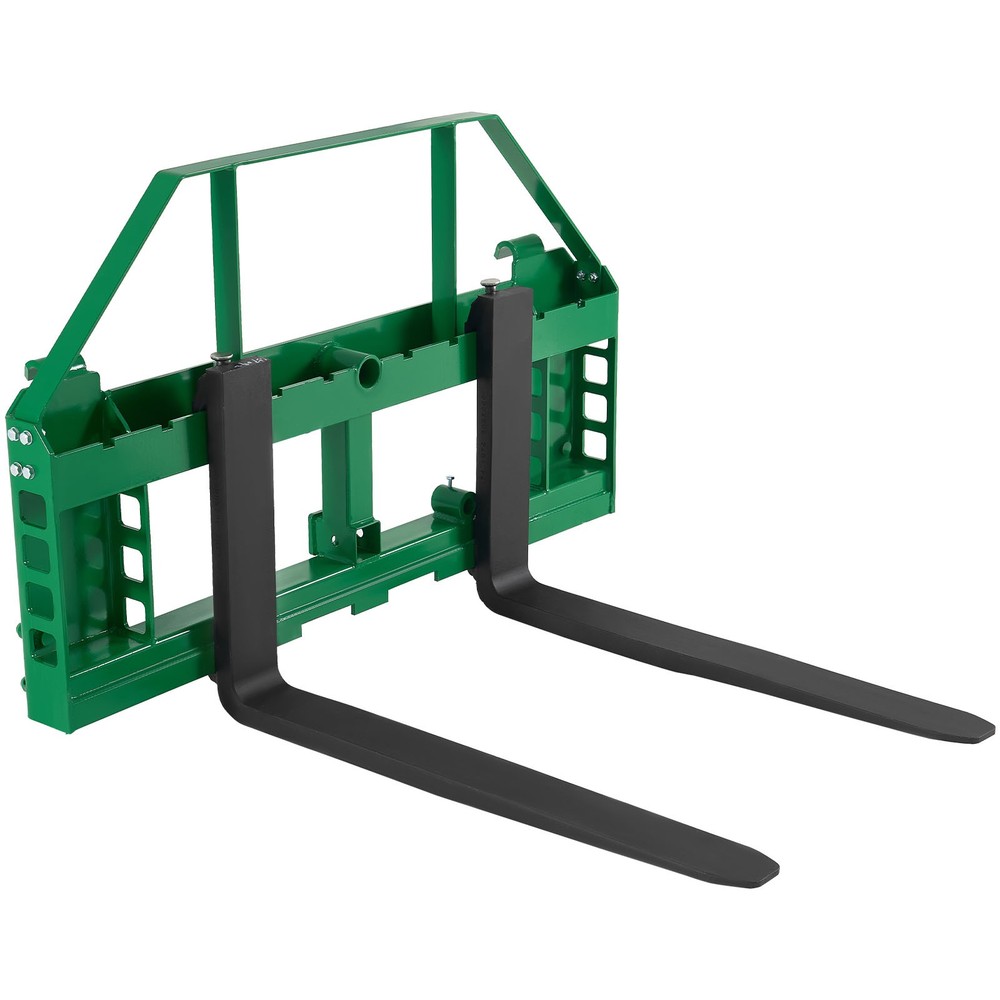VEVOR Pallet Fork Frame Attachment with 36-inch Skid Steer Forks for JD Tractors