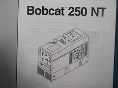 BOBCAT 250 WELDER GENERATOR OPERATOR OPERATION & MAINTENANCE MANUAL BOOK SET