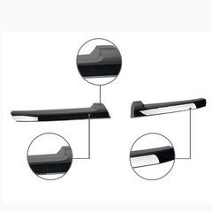 Set LH & RH Grille Molding for 2012 2013 2014 Subaru Impreza Chrome Trim