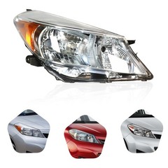 Toyota Yaris/Vitz 12-14 Hatch Halogen Headlight Black Clear Lens Right Pass Side