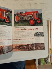 1958 Massey Ferguson Guide To Modern Farming Dealer Sales Brochure. Rough Shape