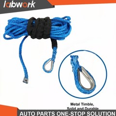 Labwork 5/16″x50′ Synthetic Winch Rope Line Recovery Cable 12000LBS W/Sheath US
