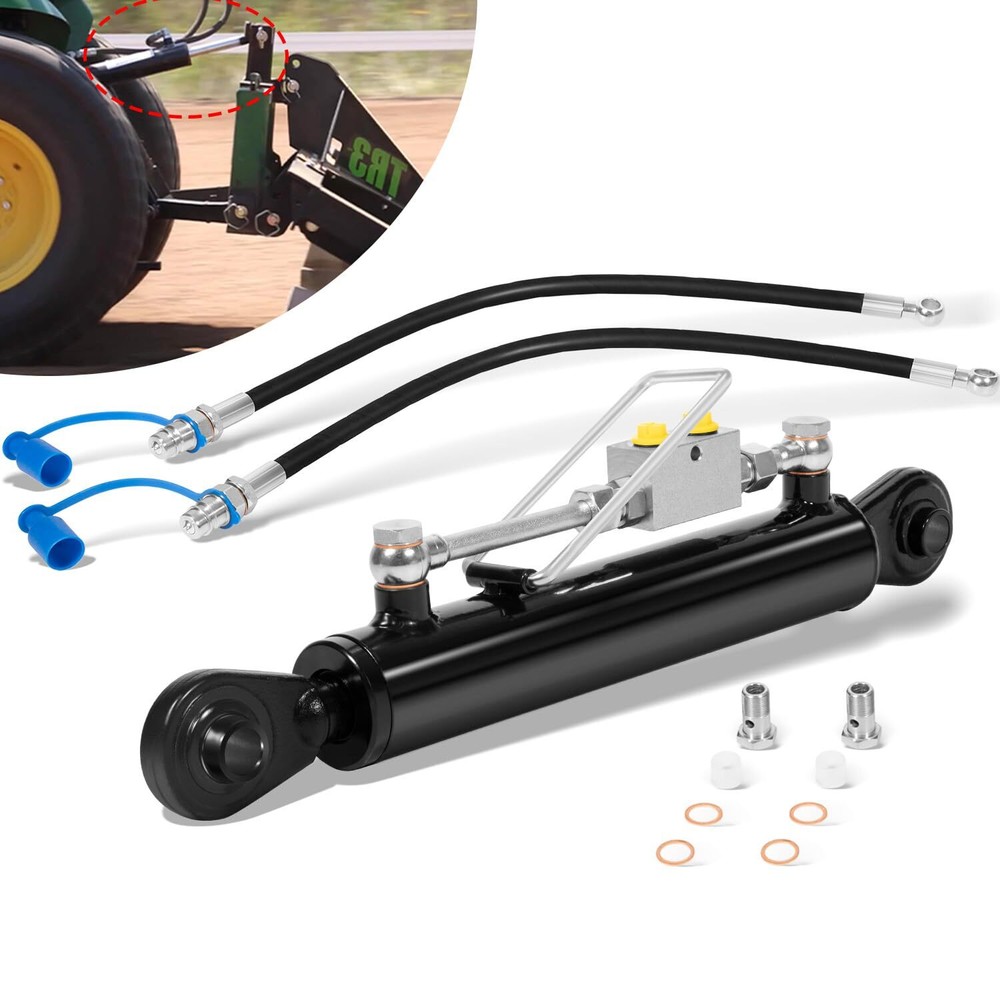 Hydraulic Top Link Cat 1-1 with Locking Block 18 1/8” – 26 3/8” with 2 Hose