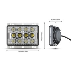 60W LED Work Light 6×4 Headlight For Deere Tractor 5083EN, 5085M, 5090E