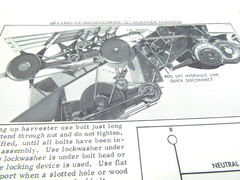 Allis chalmers, Model C self propelled Gleaner Baldwin, operating repair manual