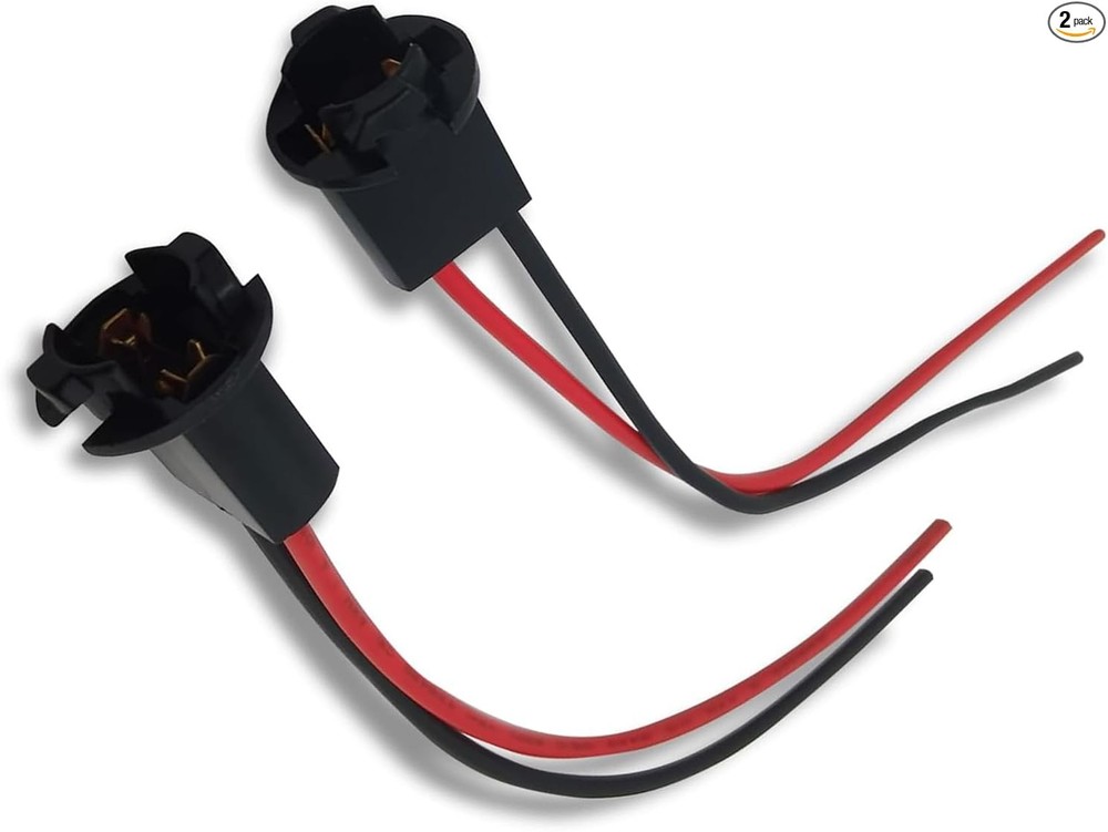 Pre-Wired Bulb Socket with Pigtail Wire, Plastic and Pure Copper License Plate o