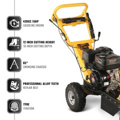 MechMaxx 420cc 15HP Stump Grinder,12” Cutting Height/10” Cutting Depth,SGR1500
