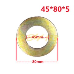 6pc 45x80x5mm Bucket Pin Shim Iron Excavator Skid Steer For Cat Bobcat Komatsu
