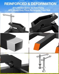 Clamp On Debris Forks for 60 Inch Buckets, 4000 Lbs Pallet Forks for Loader