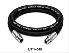 3/8″ 1 Wire 100R17 Hydraulic Hose Assembly with NPT Male 3/8″ Fittings 3045 PSI