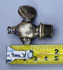 Antique Brass Petcock Valve Hit Miss Engine Steam Air Tractor 1/2″ OD Thread